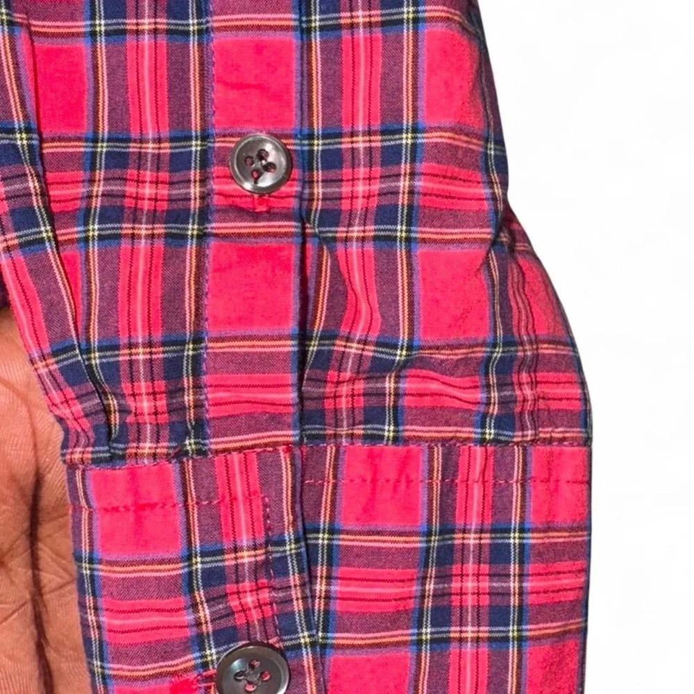 J. Crew Vibrant Plaid Button Down Shirt